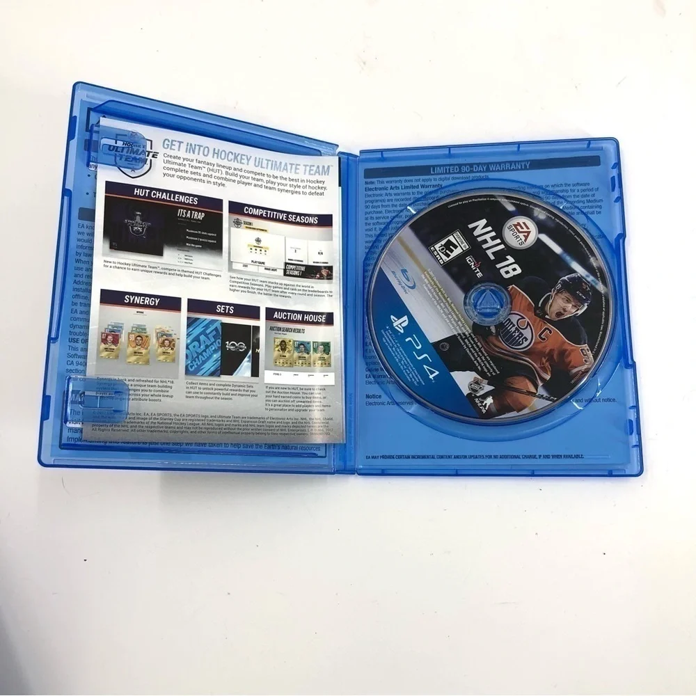 PS4 Game NHL 18 Playstation 4 Hockey Video Game